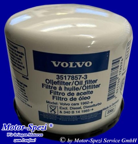 Volvo Penta Ölfilter für 4- und 6- Zylinder Benziner, original 3517857